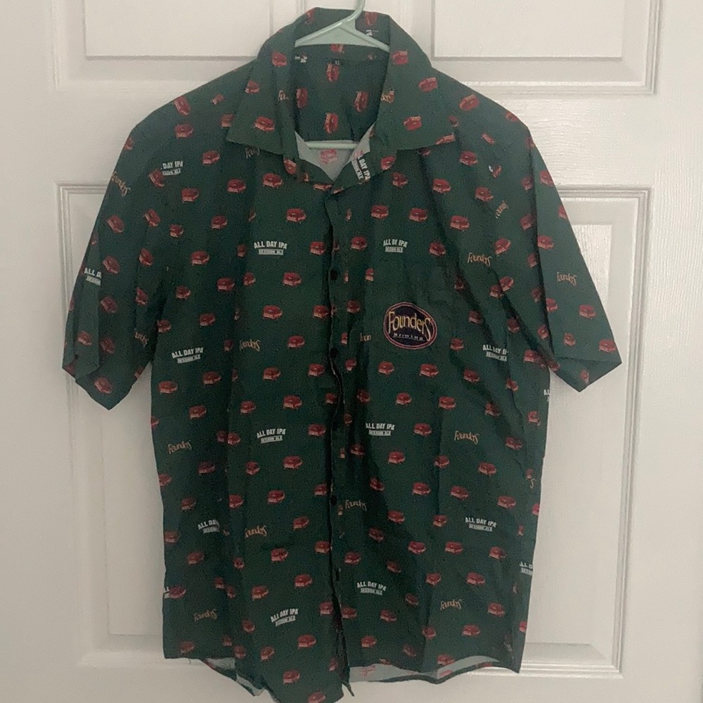 Founder’s ‘All-Day IPA’ button up T-shirt